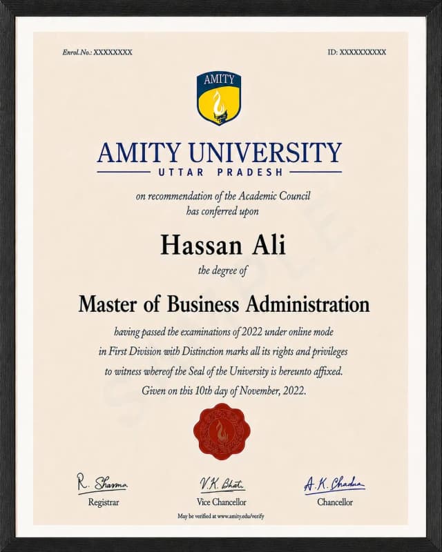 Sample Certificate